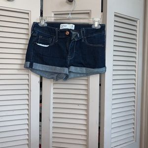 abercrombie and fitch lowrise jean shorts